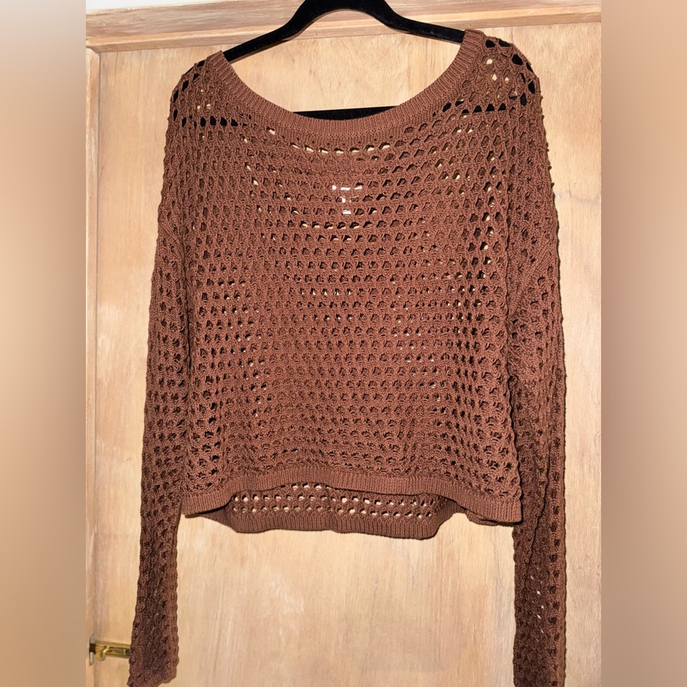 Aerie Crochet Sweater Size XL